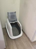 img 2 attached to Toilet house for cats SAVIC Nestor 56x39x38.5 cm white/black 1 pc. review by Edyta Cioch ᠌