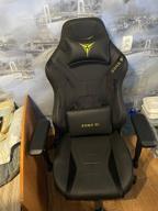 img 2 attached to Gaming chair ZONE 51 ARMADA, upholstery: imitation leather/textile, color: black review by Boguslawa Kaczmarczy ᠌