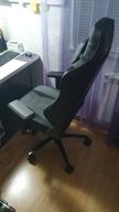 img 1 attached to Gaming chair ZONE 51 ARMADA, upholstery: imitation leather/textile, color: black review by Franciszka Baran ᠌