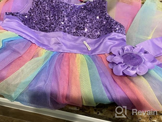 img 1 attached to 💐 Shop the Vibrant JerrisApparel Flower Rainbow Birthday Pageant Girls' Clothing Collection review by Julia Bhatt