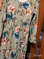 img 1 attached to 🌸 Blibea Floral Sleeve Ruffled Pockets Girls' Clothing: Stylish Dresses with Charm review by Joe Merculief