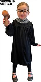 img 1 attached to Supreme Justice Robe Costume For Kids: Perfect Choice For Halloween Party And Playtime
