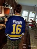img 1 attached to Ice Hockey Jersey Inspired By The Hanson Brothers Of The Charlestown Chiefs From Slap Shot Movie - Numbers 16, 17, 18 (Jack, Steve, Jeff) review by Eric Jones