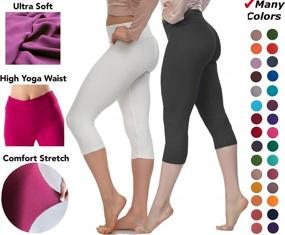 img 1 attached to Ultra High Waisted Lush Moda Leggings For Women - Buttery Soft And Stretchy - Available In Solid Colors