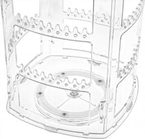 img 1 attached to Organize Your Jewelry Collection With Suwimut'S 360 Rotating 4-Tier Clear Earring Holder And Jewelry Organizer