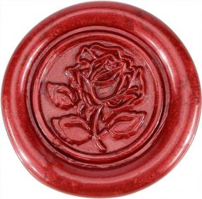 img 1 attached to Yoption 5 Pcs Metallic Red Totem Fire Manuscript Wax Seal Sticks With Wicks For Wax Seal Stamp