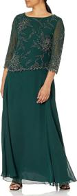 img 2 attached to Kara Womens Petite Sleeve Beaded Women's Clothing at Dresses