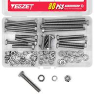 20set m6 stainless steel hex head screws bolts and nuts flat &amp logo