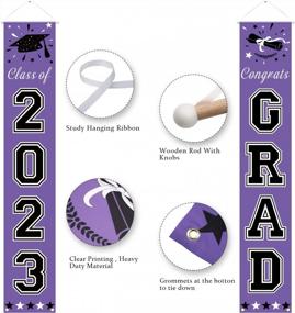 img 2 attached to Get Ready To Celebrate 2023 Graduation With Stunning Purple Party Decorations And Banner For A Memorable Event