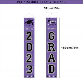 img 1 attached to Get Ready To Celebrate 2023 Graduation With Stunning Purple Party Decorations And Banner For A Memorable Event