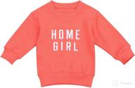 trendy unisex letter sweatshirt pullover: ideal fall clothes for infant toddler baby boy girl логотип