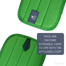 img 1 attached to 🧹 Dual Action Microfiber Mop Pads for Swiffer WetJet – Reusable & Machine Washable (4-Pack) - Clean Castle