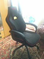 img 1 attached to Computer chair Bloody GC-100 gaming, upholstery: imitation leather/textile, color: black review by va Virgn ᠌