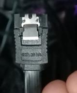 img 1 attached to Cable 5bites SATA - SATA (SATA3-7PL45S), 0.45 m, black review by Jnis Anmanis ᠌