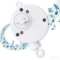 🎵 dhang mobile music box for infants - crib mobile with rotating hook in white logo