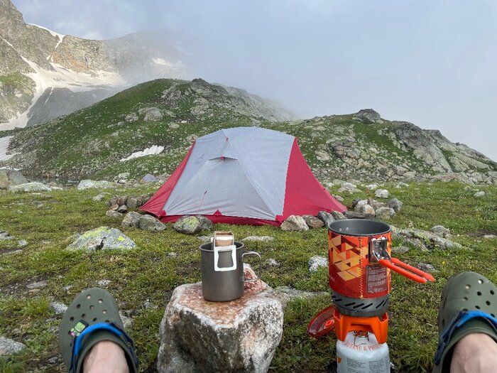 img 2 attached to 🔥 Fire-Maple Green Camping Backpacking Stove Set with 1L Pot and Fixed Star 2 Cooking System for Camp Cooking review by Aneta Joanna Siudak ᠌
