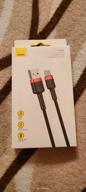 img 2 attached to Cable Baseus Cafule USB - USB Type-C, 1 m, black/red review by Kiril Velchev ᠌