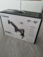 img 2 attached to Mount ONKRON G160 for two monitors 13"-32" desktop, 2 x 8 kg, gas lift, black review by Micha Bialik (Eagle) ᠌
