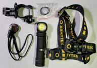 img 1 attached to Headlamp ArmyTek Wizard C2 Pro Max Magnet USB F06701W (warm light) black review by Katalin Lehoczky ᠌