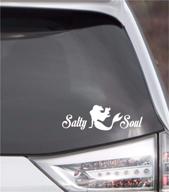 salty soul mermaid decal exterior logo