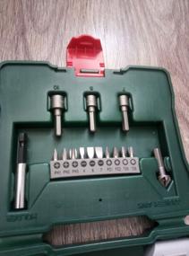 img 13 attached to Bit and drill set BOSCH X-Line 33 2.607.019.325, 33 pcs., green