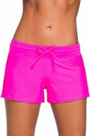 women's sports beach swim board shorts skirt for surfing logo