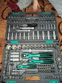 img 5 attached to For locksmith, repair and precision work Stels Tool set, 1/4", 3/8", 1/2", Cr-V, S2, heavy duty case, 151 pcs, Stels, 151 pcs, silver/black