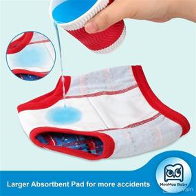 img 1 attached to 🚗 MooMoo Baby 6-Pack Vehicle Training Pants: Absorbent Potty Training Underwear for Toddler Boys 2T-7T