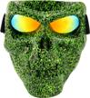borola motorcycle goggles mask skull motocross riding sunglasses comic role cos(e-series,green letters) logo