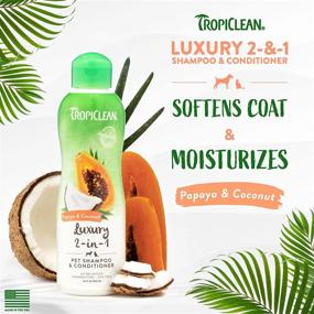 img 3 attached to Treat Your Pet To A Luxurious Bath With Tropiclean'S Papaya And Coconut 2-In-1 Shampoo And Conditioner, 20Oz