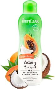img 4 attached to Treat Your Pet To A Luxurious Bath With Tropiclean'S Papaya And Coconut 2-In-1 Shampoo And Conditioner, 20Oz