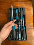 img 3 attached to Screwdriver set Kraftool IMPACT 25025, 6 pcs., black/green review by Michal Kucharski ᠌