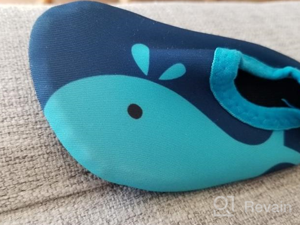 img 1 attached to JOTO Water Shoes Beach Socks: Non-Slip Swim Socks for Kids - Quick-Dry Aqua Water Shoes for Beach, Pool, and Water Park Activities review by Michael Miles