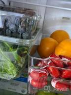img 1 attached to Clear Plastic Fridge Organizer Bins - Set Of 6, Ideal For Kitchen Cabinet, Pantry, And Freezer Storage, BPA-Free, 12.5" Long-Medium Size By HOOJO review by Tim Wilske