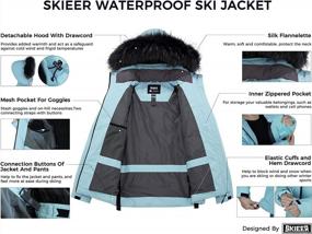 img 1 attached to Thick, Hooded Winter Coat For Women: Waterproof Ski Jacket With Puffer Design For Warmth