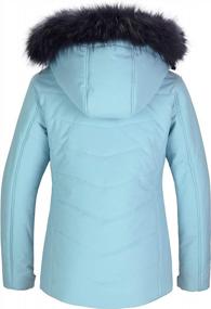 img 2 attached to Thick, Hooded Winter Coat For Women: Waterproof Ski Jacket With Puffer Design For Warmth