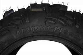 img 2 attached to MASSFX ATV TIRE 26X11-14 Одинарная шина ATV Прочная двухкомпонентная 6-слойная шина 26X11X14