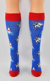 img 2 attached to ARAD Novelty Shark Socks For Men And Women, Crazy Ocean-Themed Apparel