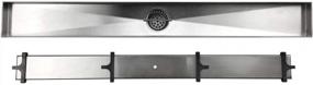 img 1 attached to Upgrade Your Bathroom With Neodrain'S 28-Inch Linear Shower Drain Featuring Tile Insert Grate, Brushed 304 Stainless Steel And Hair Strainer