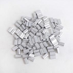 img 3 attached to 100PCS HIGOOD Aluminum Crimping Sleeves For 1/8" Wire Rope And Cable + Bonus 100PCS For 1/16" Diameter - Improved SEO Product Name