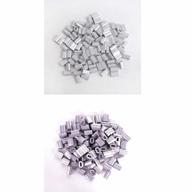 100pcs higood aluminum crimping sleeves for 1/8" wire rope and cable + bonus 100pcs for 1/16" diameter - improved seo product name logo