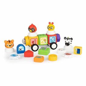 img 4 attached to Baby Einstein Connectables 20 Piece STEAM Magnetic Blocks Learning Toys Numbers Colors Animals For Baby 6 Months+ Toddler 1 2 3 4 5 Year Old