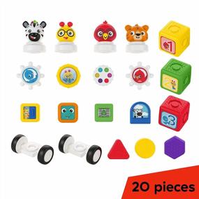 img 3 attached to Baby Einstein Connectables 20 Piece STEAM Magnetic Blocks Learning Toys Numbers Colors Animals For Baby 6 Months+ Toddler 1 2 3 4 5 Year Old