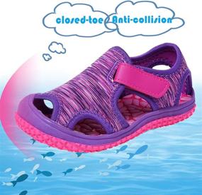 img 2 attached to JACKSHIBO Toddler Sandals: Lightweight Boys' Shoes for Outdoor Adventures