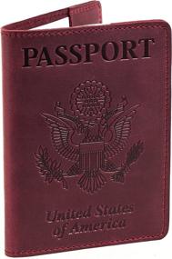 img 2 attached to Кожаная обложка на паспорт Фиолетовая