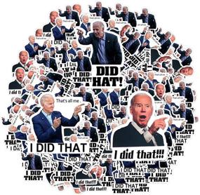 img 3 attached to 🚗 300 Pcs I Did That Biden Stickers – Hilarious Car/Motorcycle/Window Sticker Set Pointed Left & Right