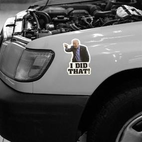 img 1 attached to 🚗 300 Pcs I Did That Biden Stickers – Hilarious Car/Motorcycle/Window Sticker Set Pointed Left & Right