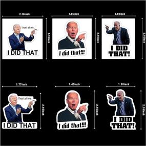 img 2 attached to 🚗 300 Pcs I Did That Biden Stickers – Hilarious Car/Motorcycle/Window Sticker Set Pointed Left & Right