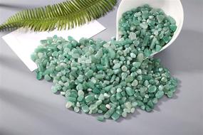 img 2 attached to 🌿 DUQGUHO Green Aventurine Crystal Chips Bulk - Ideal Green Rocks for Plants, Succulents, Flowerpot Vases - Decorative Terrarium Supplies, Fish Tank Gravel Pebbles - 0.44 lbs