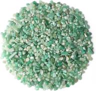 🌿 duqguho green aventurine crystal chips bulk - ideal green rocks for plants, succulents, flowerpot vases - decorative terrarium supplies, fish tank gravel pebbles - 0.44 lbs logo
